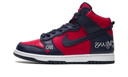 Nike SB Dunk High Supreme By Any Means Navy Red