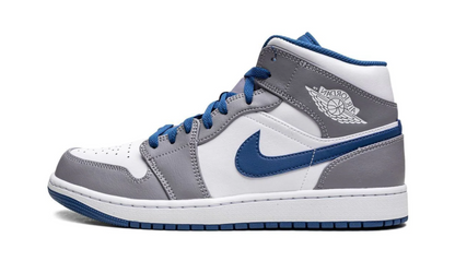 Air Jordan 1 Mid True Blue (Cement)