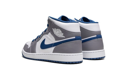 Air Jordan 1 Mid True Blue (Cement)