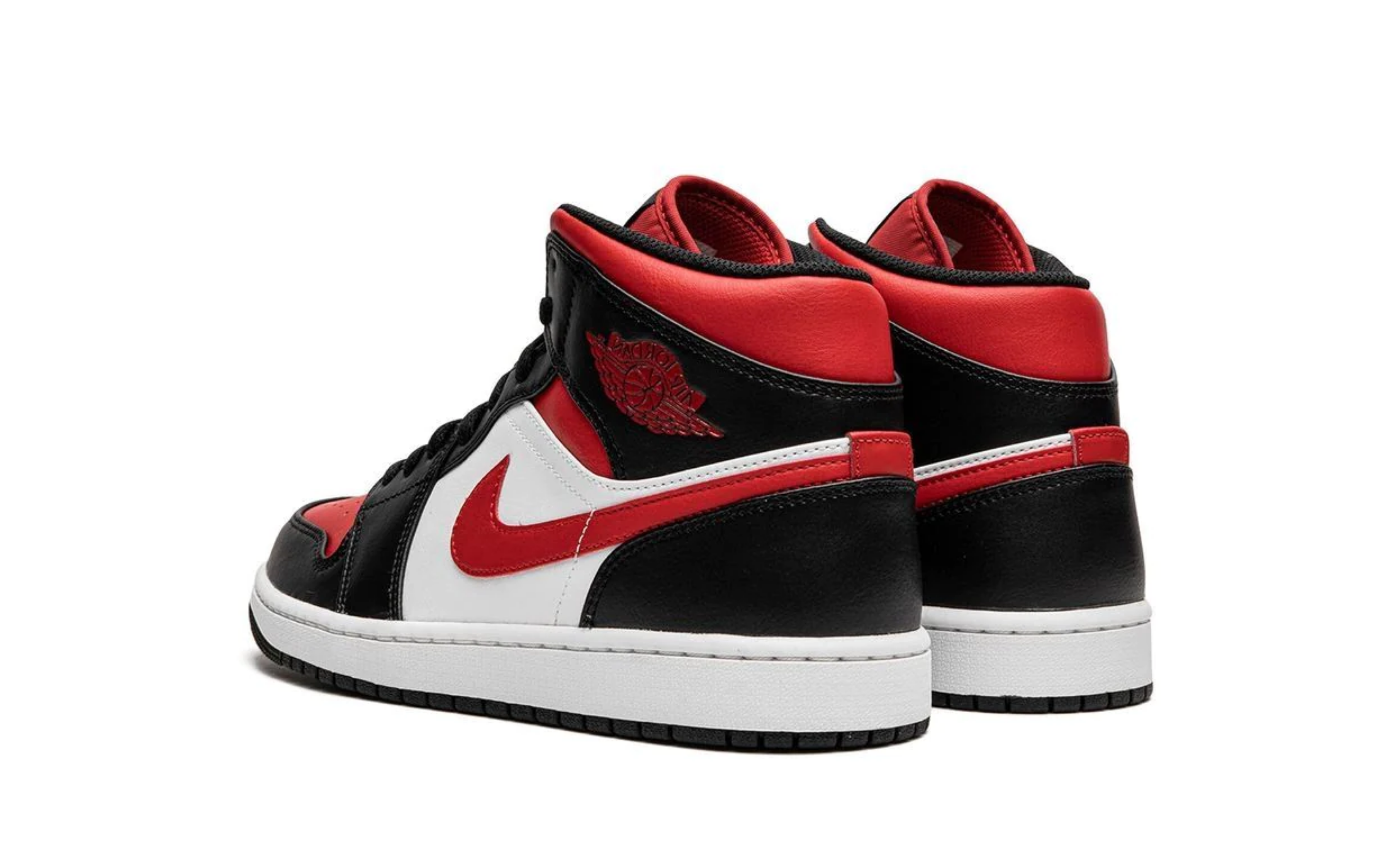 Air Jordan 1 Mid Black Fire Red