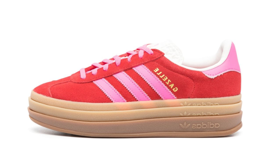 Adidas Gazelle Bold Collegiate Red Lucid Pink