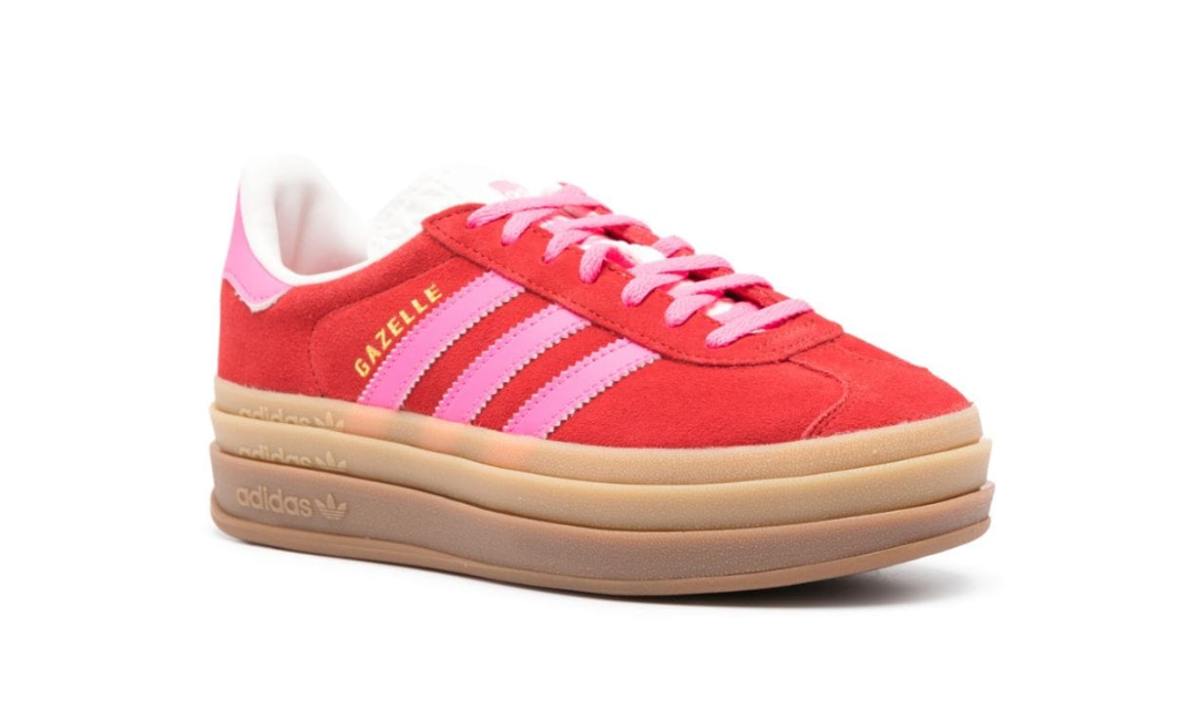 Adidas Gazelle Bold Collegiate Red Lucid Pink