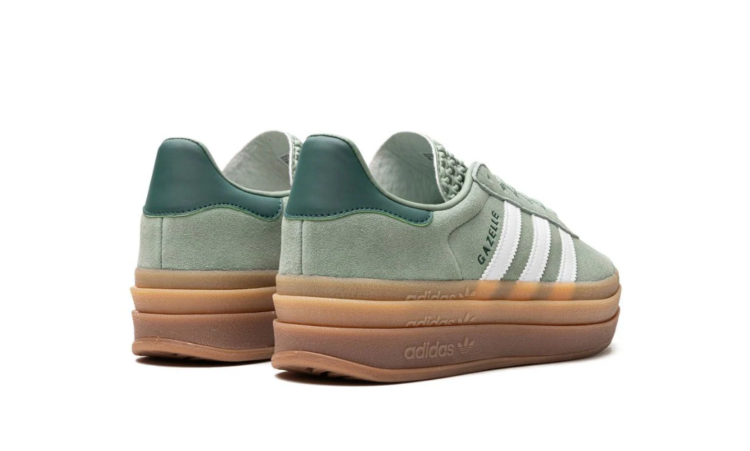 Adidas Gazelle Bold Silver Green White