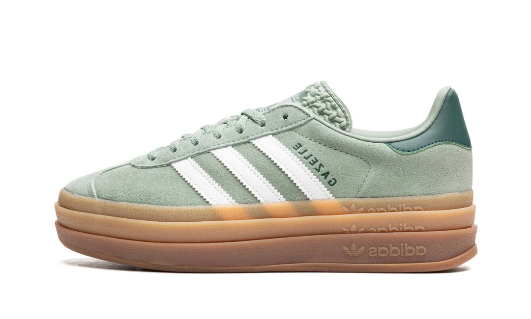 Adidas Gazelle Bold Silver Green White