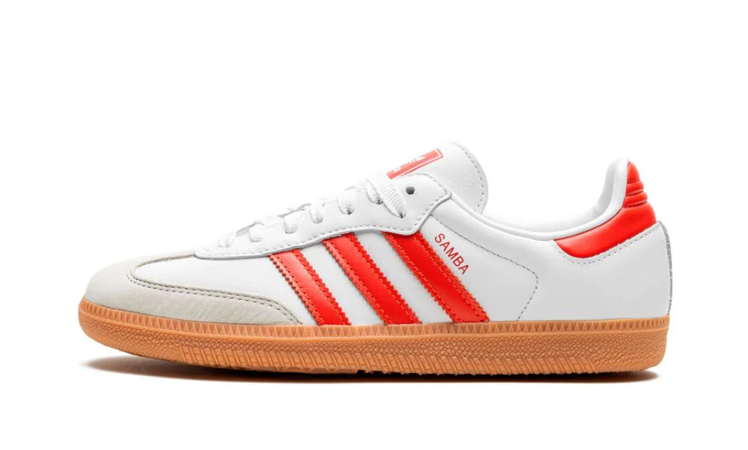 Adidas Samba OG White Solar Red Gum