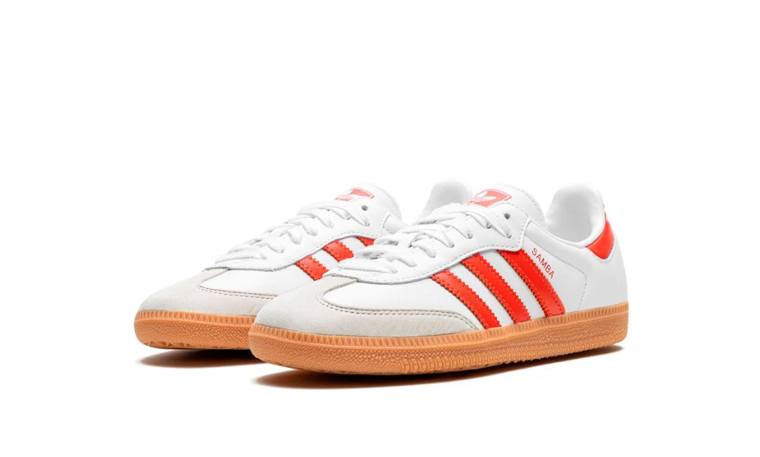 Adidas Samba OG White Solar Red Gum