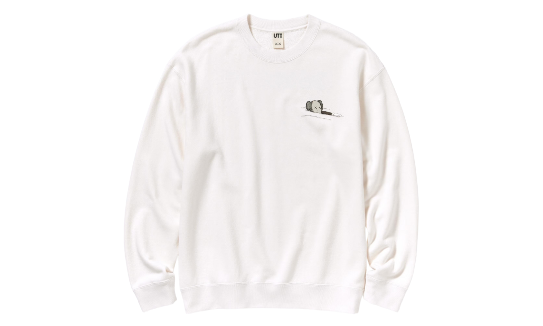 KAWS x Uniqlo Longsleeve Sweatshirt Off White BFF