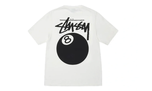 Stussy 8 Ball Pigment Dyed Tee White