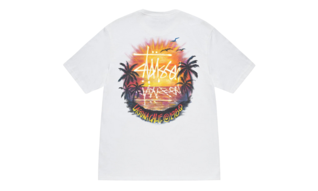 Stussy Sunset Tee White