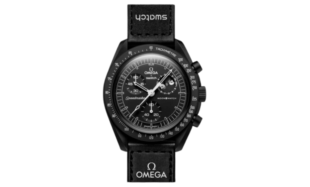 Swatch-x-Omega-Bioceramic-Moonswatch-Mission-To-Moonphase-Snoopy-Black