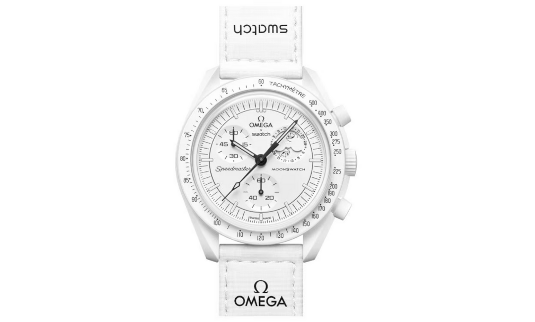 Swatch-x-Omega-Bioceramic-Moonswatch-Mission-To-Moonphase-Snoopy-White