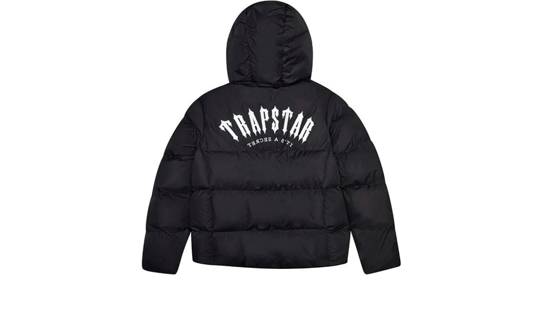 Trapstar Irongate Hooded Puffer Jacket Black