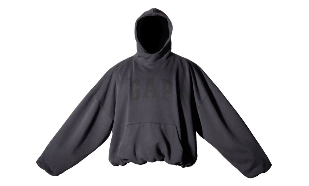 Yeezy Gap Engineered by Balenciaga Dove Hoodie Washed Black Los Angeles Archieves