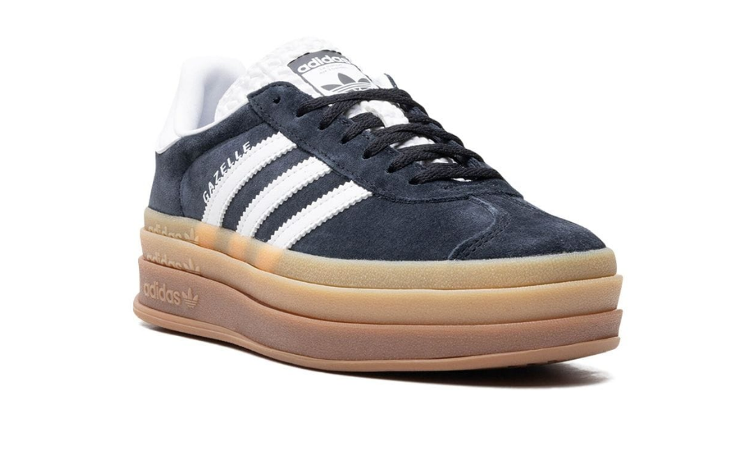 Adidas Gazelle Bold Black White Gum