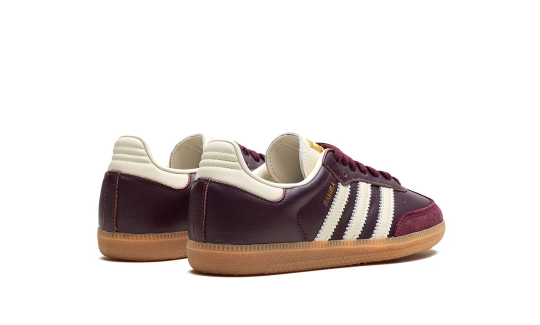 Adidas Samba OG Maroon Gold Metallic