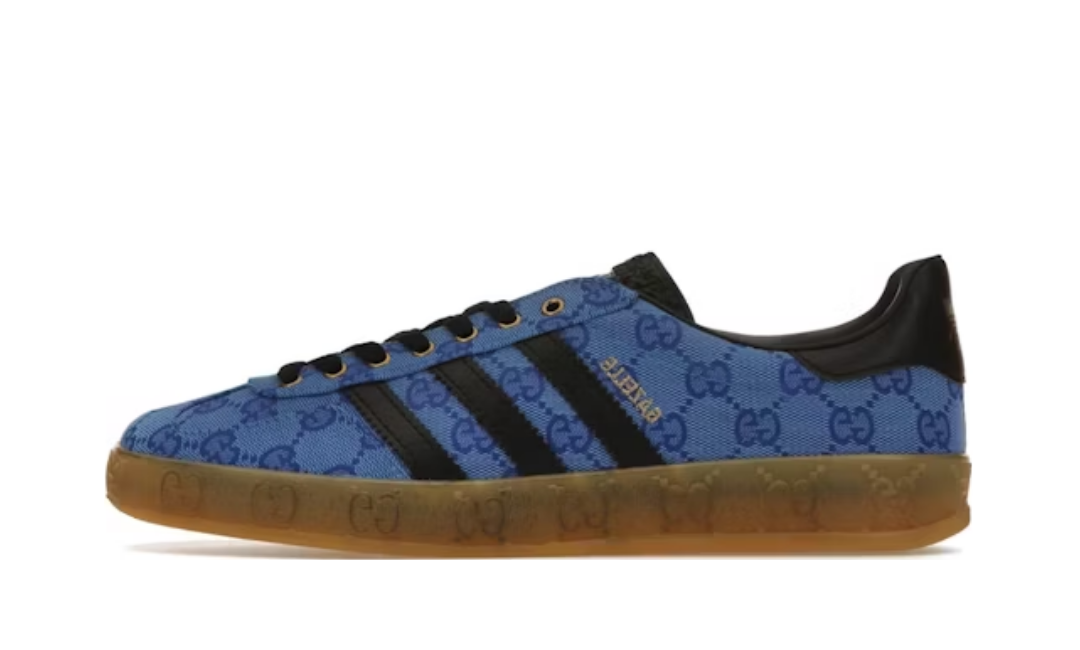 Adidas x Gucci Gazelle Blue GG Monogram